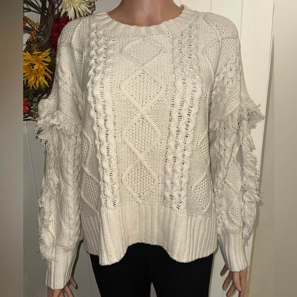 A.N.A Fringed Pullover Sweater - Picture 1 of 6